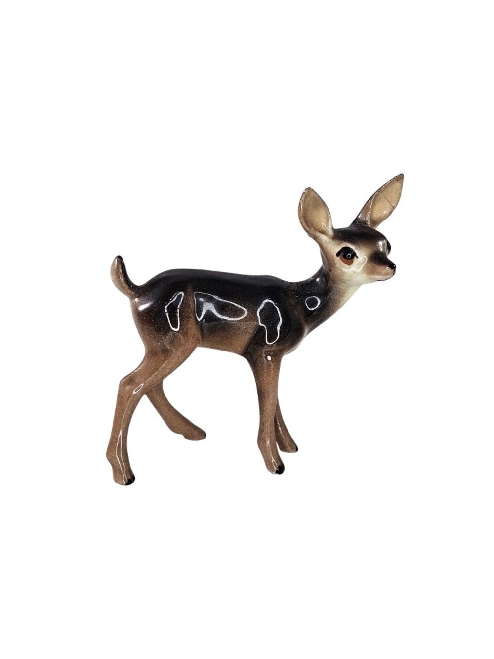 Hagen Renaker Doe Deer Mama Dark Brown Version Miniature Figurine *Repaired Ear*
